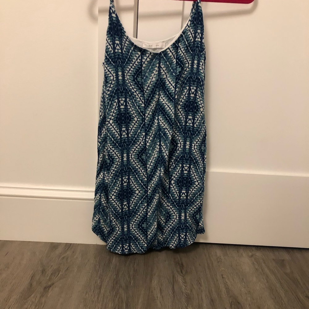 Blue and white dress you can dress down or up!